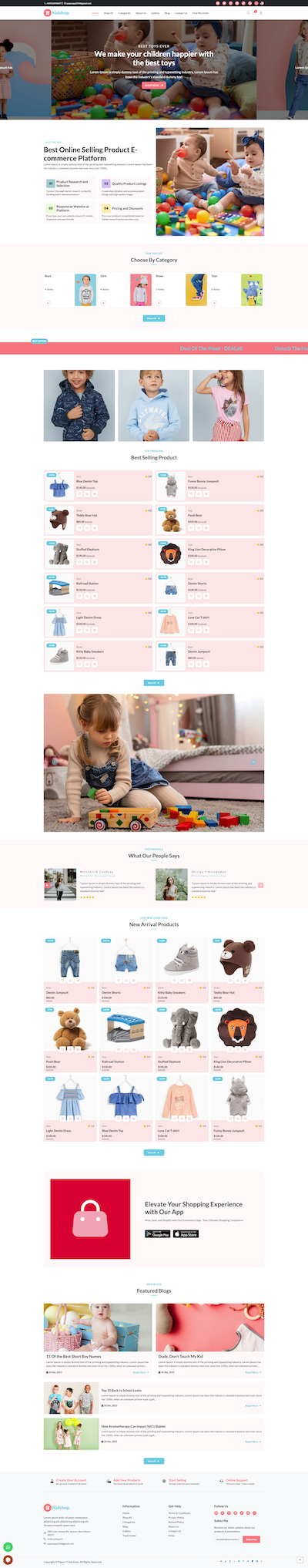 Kid Shop - E-Commerce Template